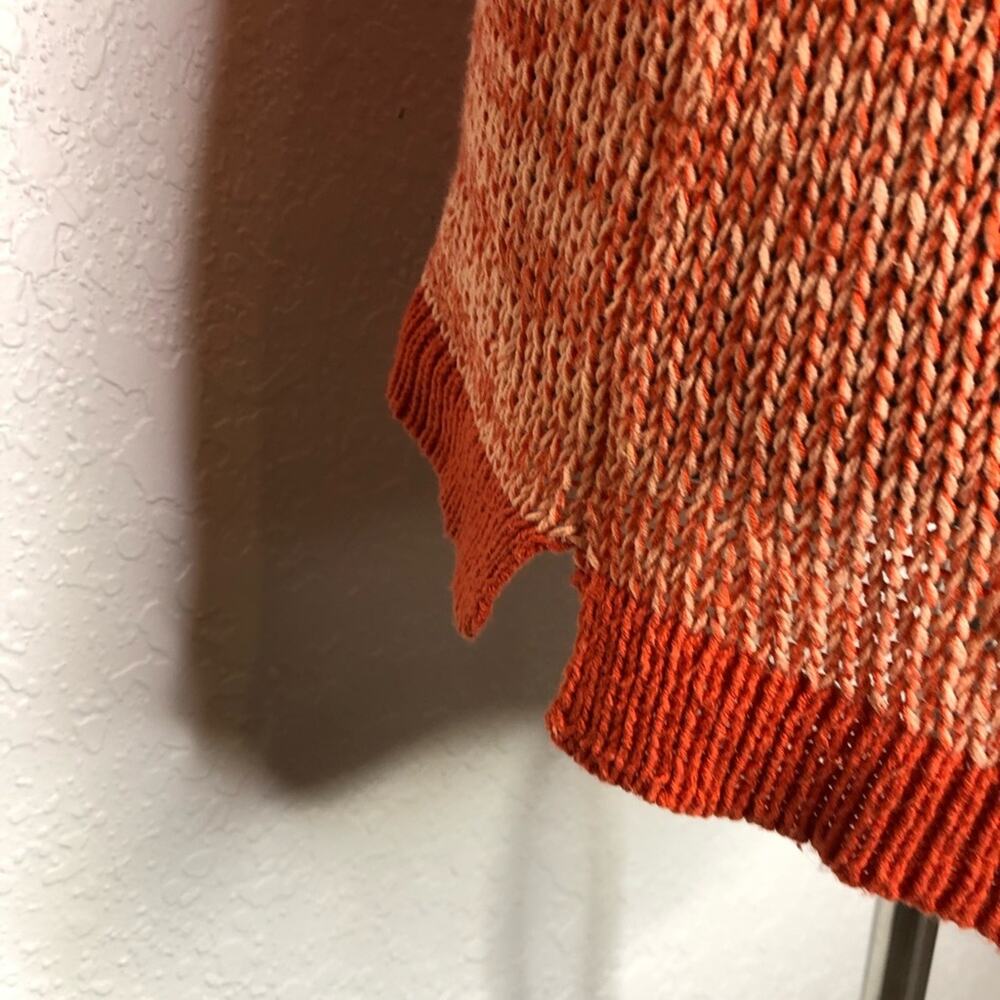Wooden Ships dark light orange knit sweater size Small / Medium - Picture 7 of 9